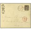Image 1 : 1891 Envelope to FRANCE written from KIUKIANG with oval KIUKIANG CUSTOMS MAIL MATTER on front in red