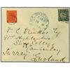 Image 1 : 1898 Envelope to Camberley Staff College, franked 10c. ´Dragon´ cancelled bars with Tientsin "dollar