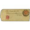 Image 1 : 1898 Newspaper wrapper to USA franked 2c. ´dragon´ faults, rare tied by indistinct "dollar" chop wit