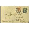 Image 1 : 1899 Envelope to North Carolina, USA, franked 10c. ´dragon´ tied by barred cancel. On obverse also, 
