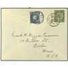 Image 1 : 1901 Envelope to BOSTON, USA, franked 10c. ´dragon´ tied by FOOCHOW date stamp.  On obverse also, Ja