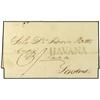 Image 1 : 1829 HABANA a LONDRES. Marca lineal HAVANA en negro. 