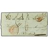 Image 1 : 1843 Stamp-less envelope to FRANCE written from SANTIAGO DE CUBA with BRITISH POST OFFICE datestamp 