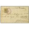 Image 1 : 1883 Envelope from the POST AND TELEGRAPH OFFICE CIENFUEGOES bearing 10 on 10c olive bistre (SG 110)