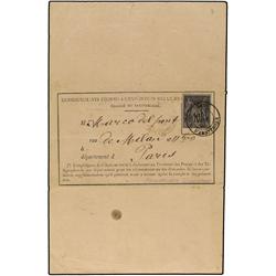 1883 Registered Advice of Receipt envelope addressed to the PHILIPPINES bearing French Type Sage 10 