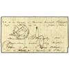 Image 1 : 1841 Pre-stamp envelope to FRANCE cancelled by PROCUREUR DU ROI A LA POINTE A PITRE/GUADELOUPE/CHART