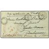 Image 1 : 1896 Stampless Military cover to Dahomey from Tonkin Expedition. Struck with ´Corps Exp. Tonkin/Lign