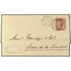 Image 1 : 1880 (March 7) Entire letter datelined Tangiers, used to Jerez la Frontera franked by GB 1d. venetia
