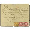 Image 1 : 1875 Envelope with full contents addressed to the Lieutenant of the French Navy ship "La Galessonnie