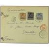 Image 1 : 1900 Registered envelope to Grenoble franked ´1 anna´ on 10c; ´1½ annas´ on 15c. & ´3 annas´ on 30c.