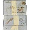 Image 1 : 1864 Envelope to PTO DE STA. MARIA (Spain) bearing 6 d violet (SG 84) tied by BIRMINGHAM duplex with