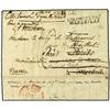 Image 1 : 1826 Stamp-less envelope written from LARNACA to FRANCE with disinfected slits and charged "8" in ma