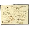 Image 1 : 1774 Pre stamp envelope to FRANCE written from CRADOXTOWN with NAAS handstruck in black, charged "7d