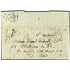 Image 1 : 1838 Stampless envelope addressed to PARIS written from "La Hauteur de Stromboli" at Malta with manu