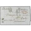 Image 1 : 1875 Stampless envelope to FRANCE written from PORT LOUIS with Anglo French accountancy GB/40c and h