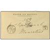 Image 1 : 1884 Stampless envelope from the Bank of Egypt sent unpaid to MAURITIUS cancelled by ALEXANDRIE DEPA
