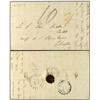 Image 1 : 1852 (Sept 29) Entire letter from SINGAPORE to Cadiz via Gibraltar with fine strike of British PO in
