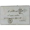 Image 1 : 1868 Stampless envelope written from the island of Milos addressed to the Austrian Maritime Agency L
