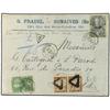 Image 1 : 1902 Envelope to Paris fraked 3c + 7c. Pres.Sam cancelled Gonaives date stamp.  Taxed on arrival and