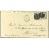 Image 1 : 1889 Destination mail envelope to CARACAS (Venezuela) bearing Koban, 5 sen blue (perf. 8 1/2) (SG 11