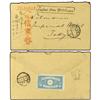 Image 1 : 1910 Telegram envelope to the "Imperial Hotel Tokyo" cancelled by boxed POSTED FROM YOKOHAMA cachet 