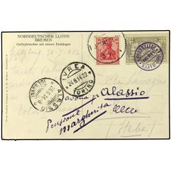 1914 Picture postcard to Ivrea, Italy, redirected to Alassio, franked 20 ore local (bears fighting e