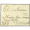 Image 1 : 1755 Entire to Marseille from Acre.  Annotated "Par Cap.ne Aubin". 