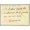 Image 1 : 1827 SAN JUAN DE JUDEA a JERUSALEM. Carta enviada a Pedro Rebollo CONDUCTOR DE ESPAÑA con once carta