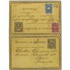 Image 1 : 1904 2c. + 2c. postal stationery reply card of Colombia overprinted "Republica De/Panama" with addit