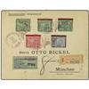 Image 1 : 1904 Registered envelope to Munich franked 1c. map of 1903; 1c., 2c. & 5c. overprinted "up & down Pa