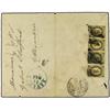 Image 1 : 1884 Envelope to EGYPT bearing Levant 1 kop yellow/black (strip of four) (Yvert 22) cancelled by Ret