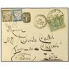 1897 Envelope to Pont De Cherni, France, franked 10 paras tied by BROUSSE date stamp, with Constanti