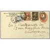 Image 1 : 1884 (May 8) 2 c. rose red postal stationery envelope used to Constantinople/Turkey additionally fra
