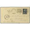 Image 1 : 1889 (May 20) Cover from Boston to Rangoon, Burma bearing Garfield 5 c. blue, underpaid for this des