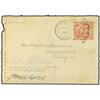 1919 ALLIED INTERVENTION FORCES IN SIBERIA. Japanese postal stationary letter sheet in red written f
