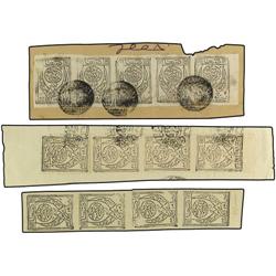 */° 1880-1826 CONJUNTO compuesto por diversos sellos de Turquia matasellados en Yemen. Además de la 