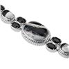 Image 2 : Silver White Buffalo Quartz & Spinel Bracelet 7.5"