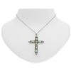 Image 1 : Sterling Silver #8 MineTurquoise   Cross Pendant