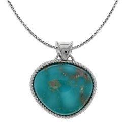 Sterling Silver Campo Frio Turquoise Pendant