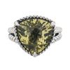Image 2 : Sterling Silver Ouro Verde Rope Detail Ring-SZ 8