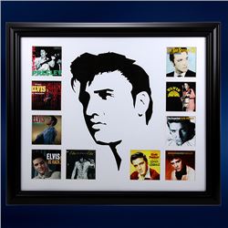 Elvis Presley Album Collage Framed 24x20