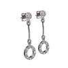 Image 1 : Simulated Diamond Circle Drop Earrings