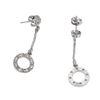 Image 3 : Simulated Diamond Circle Drop Earrings