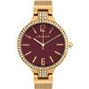 Image 1 : Luxury Crystal Bezel Mesh Band Ladies Watch