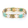 Image 1 : 14K Vermeil Multi Gemstone Station Bracelet 7.5"