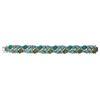 Image 2 : Silver Multi Turquoise Two Row Bracelet 7.2"