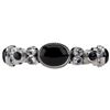 Silver Colorado Black Moon & Topaz Bracelet 8.2"