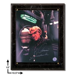 Armin Shimmerman Star Trek:10.5x13 Marbel Plaque Signed 8x10v GFA