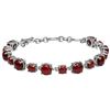 Image 1 : Silver Carnelian Toggle Line Bracelet 7.75"