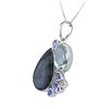 Image 2 : Sterling Silver Multi Gemstone Pendant